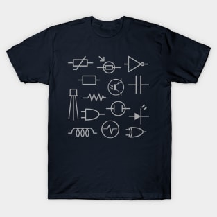 Electronic components symbols T-Shirt